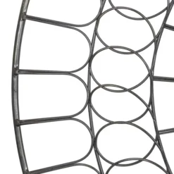 Wall Plaques-Kirkland's Home Black Metal Abstract Farmhouse Wall Plaque Black/White