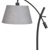 Table Lamps-Kirkland's Home Black Metal Adjustable Task Shade Table Lamp Gray