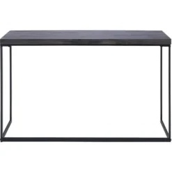Console Tables-Kirkland's Home Black Metal And Wood Contemporary Console Table Black/Gray
