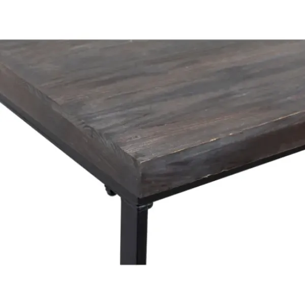 Console Tables-Kirkland's Home Black Metal And Wood Contemporary Console Table Black/Gray