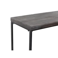 Console Tables-Kirkland's Home Black Metal And Wood Contemporary Console Table Black/Gray