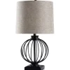 Table Lamps-Kirkland's Home Black Metal Globe Table Lamp Gray