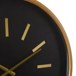 Clocks-Kirkland's Home Black Metal Modern Thomas Wall Clock