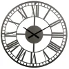 Clocks-Kirkland's Home Black Metal Open Frame Wall Clock