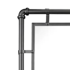 Decorative Mirrors-Kirkland's Home Black Metal Pipe Connected Mirror