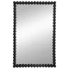 Decorative Mirrors-Kirkland's Home Black Metal Rectangle Beaded Wall Mirror