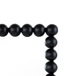 Decorative Mirrors-Kirkland's Home Black Metal Rectangle Beaded Wall Mirror