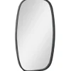 Decorative Mirrors-Kirkland's Home Black Metal Rectangular Wall Mirror, 18X31.5 In.