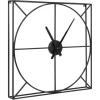 Clocks-Kirkland's Home Black Metal Willet Wall Clock