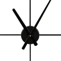 Clocks-Kirkland's Home Black Metal Willet Wall Clock