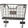 Wall Storage-Kirkland's Home Black Metal Wire Mail Wall Pocket