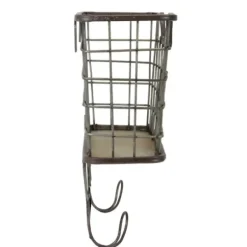 Wall Storage-Kirkland's Home Black Metal Wire Mail Wall Pocket