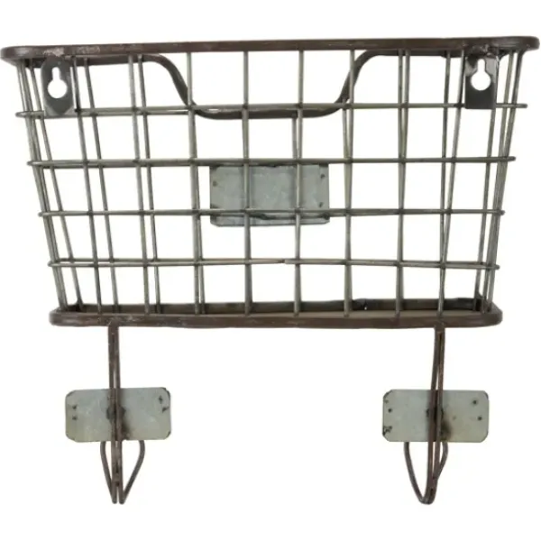 Wall Storage-Kirkland's Home Black Metal Wire Mail Wall Pocket