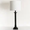 Buffet Lamps-Kirkland's Home Black Modern Spindle Buffet Lamp White