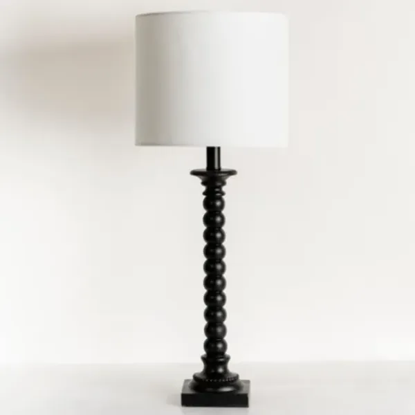 Buffet Lamps-Kirkland's Home Black Modern Spindle Buffet Lamp White