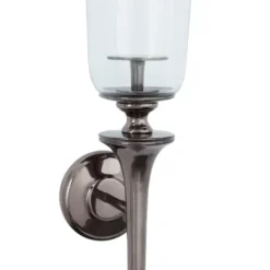 Sconces-Kirkland's Home Black Nickel Bell Sconce