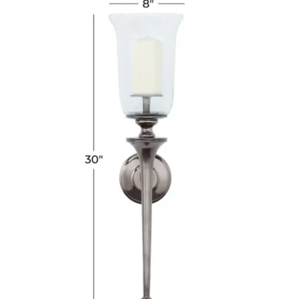 Sconces-Kirkland's Home Black Nickel Bell Sconce