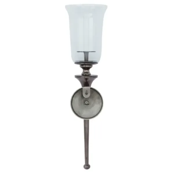 Sconces-Kirkland's Home Black Nickel Bell Sconce