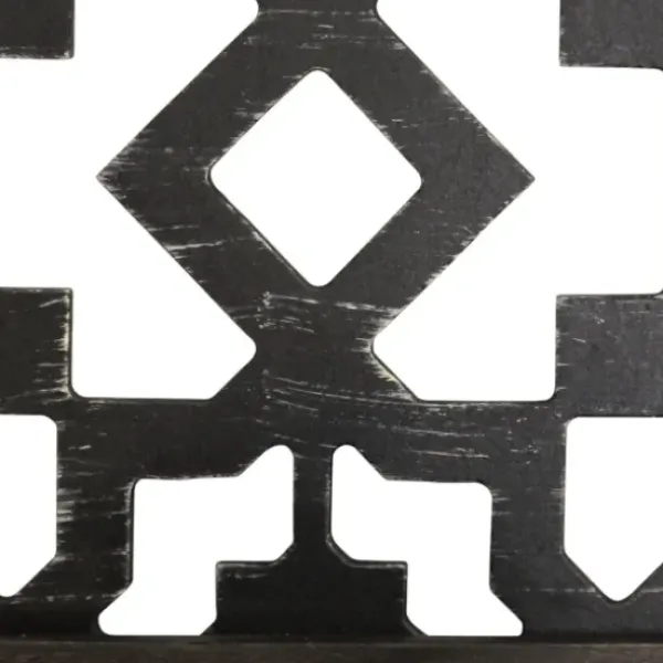 Sconces-Kirkland's Home Black Ornate Laser Cut Sconces, Set Of 2