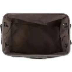 Baskets & Boxes-Kirkland's Home Black Paw Patch Stripe Rectangle Pet Basket Black/Gray
