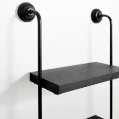 Shelves-Kirkland's Home Black Pipe 3-Tier Wall Shelf