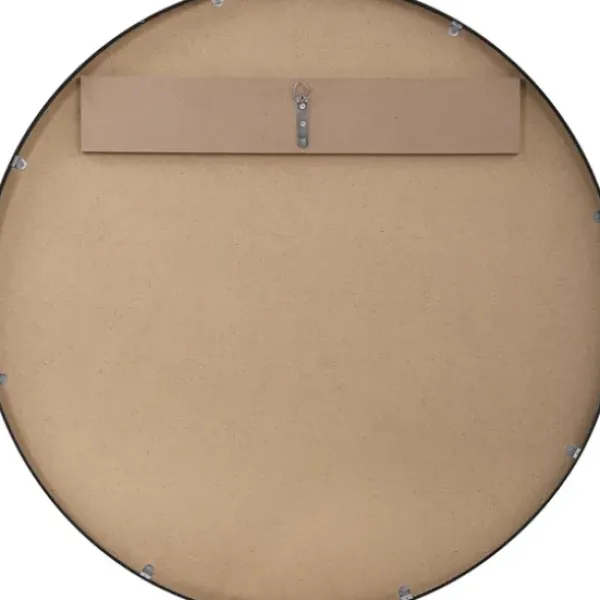 Framed Mirrors-Kirkland's Home Black Round Simple Frame Large Wall Mirror