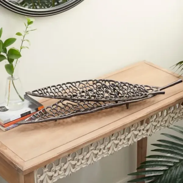 Fireplace Accessories-Kirkland's Home Black Scroll And Medallion Metal Fireplace Screen