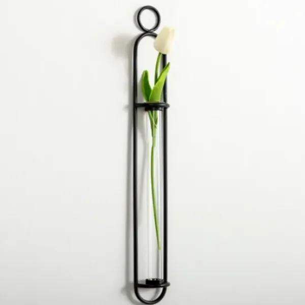 Wall Storage-Kirkland's Home Black Singular Glass Wall Budvase
