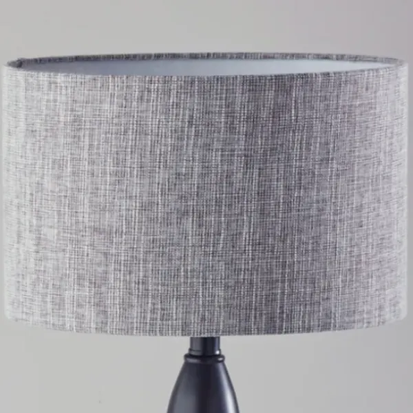 Table Lamps-Kirkland's Home Black Slim Hourglass Table Lamp Black/Gray