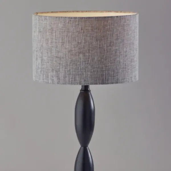Table Lamps-Kirkland's Home Black Slim Hourglass Table Lamp Black/Gray