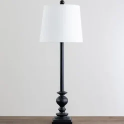 Buffet Lamps-Kirkland's Home Black Strickland Buffet Lamp White