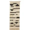 Wall Plaques-Kirkland's Home Black Textured Macrame Tasseled Wall Hanging Tan/Black