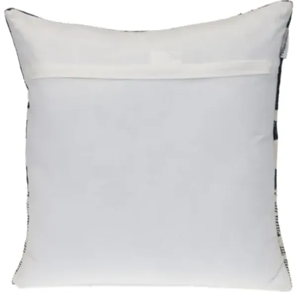 Pillows-Kirkland's Home Black Transitional Stripe Pillow Black/White