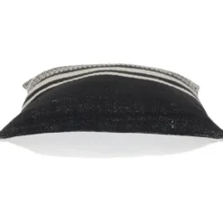 Pillows-Kirkland's Home Black Transitional Stripe Pillow Black/White