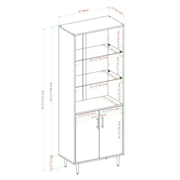 Bookshelves-Kirkland's Home Black Two Tone Bookshelf With Hutch