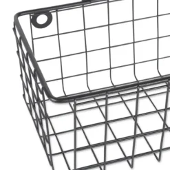 Wall Storage-Kirkland's Home Black Wall Hanging Wire Baskets, Set Of 2