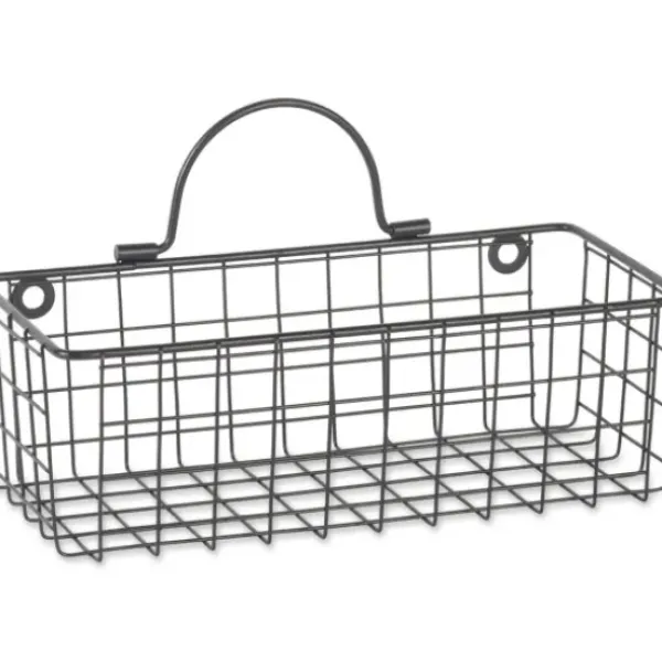 Wall Storage-Kirkland's Home Black Wall Hanging Wire Baskets, Set Of 2