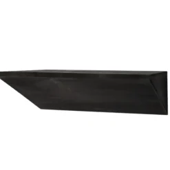 Shelves-Kirkland's Home Black Wedge Wood Small Floating Shelf