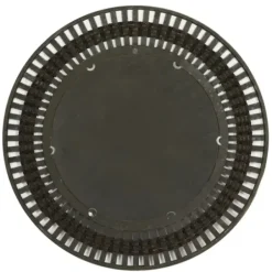 Decorative Mirrors-Kirkland's Home Black White Distressed Wood Rope Fiber Wall Mirror