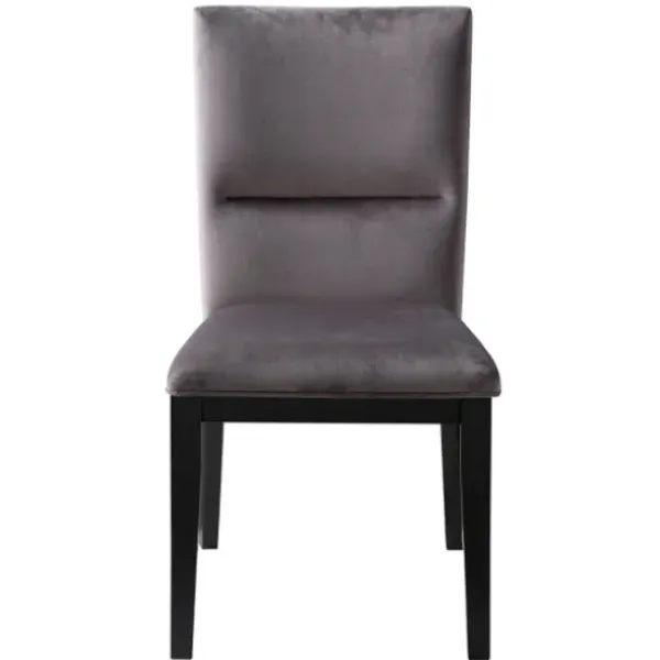 Dining Tables-Kirkland's Home Black Wood Table And Gray Chair 5-Pc. Dining Set
