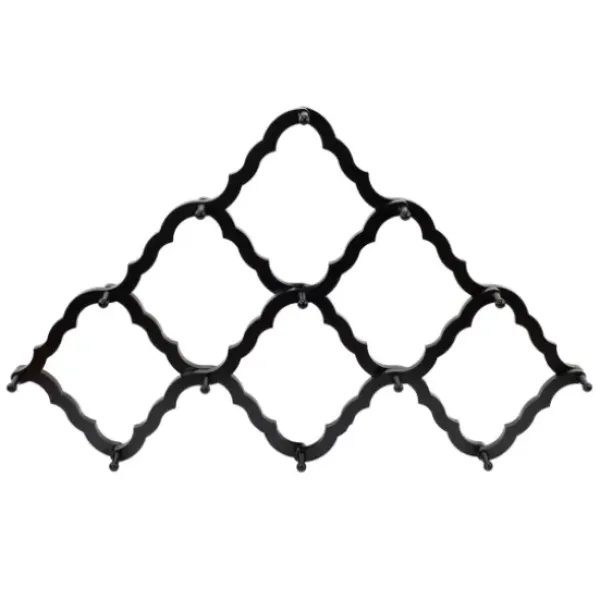 Hooks-Kirkland's Home Black Wood Trellis Wall Hooks
