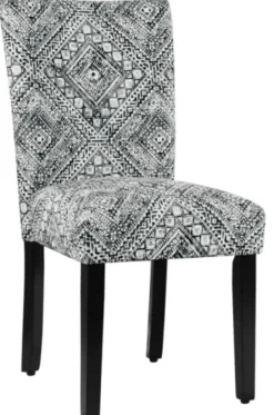 Dining Chairs-Kirkland's Home Blair Chinle Velvet Dining Chairs, Set Of 2 Black/White