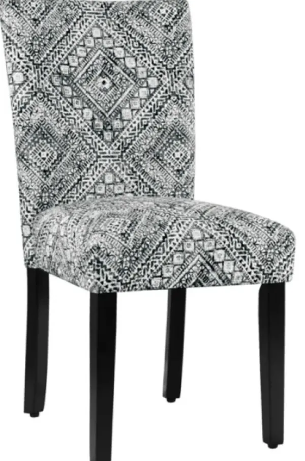 Dining Chairs-Kirkland's Home Blair Chinle Velvet Dining Chairs, Set Of 2 Black/White