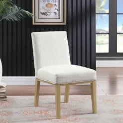 Dining Chairs-Kirkland's Home Blair Stain Proof Dining Chair White