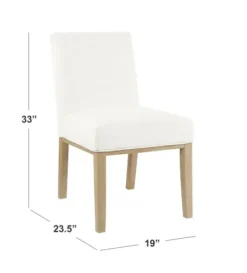 Dining Chairs-Kirkland's Home Blair Stain Proof Dining Chair White