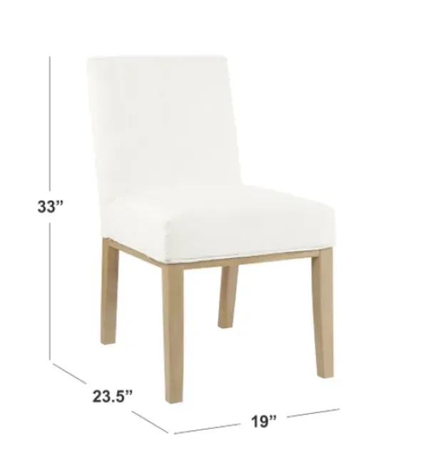 Dining Chairs-Kirkland's Home Blair Stain Proof Dining Chair White