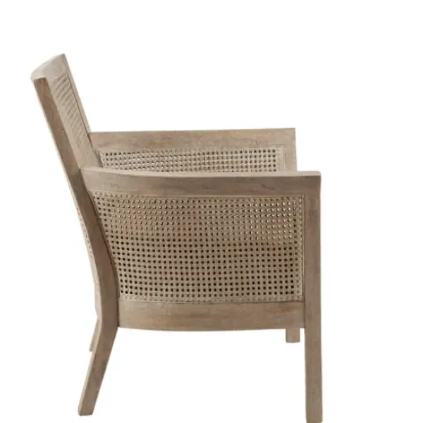 Accent Chairs-Kirkland's Home Blake Cane Back Accent Chair Tan