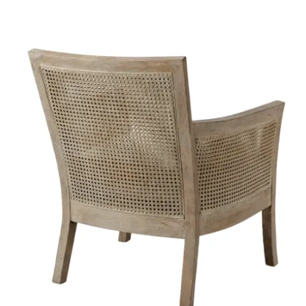 Accent Chairs-Kirkland's Home Blake Cane Back Accent Chair Tan