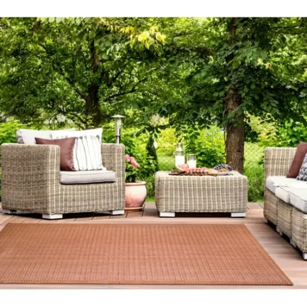 Outdoor Rugs-Kirkland's Home Blake Gray Cube Indoor/Outdoor Runner, 1X7 Gray/White