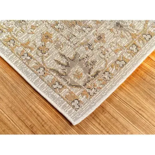 Outdoor Rugs-Kirkland's Home Blake Gray Zigzag Indoor/Outdoor Runner, 1X7 Gray/White